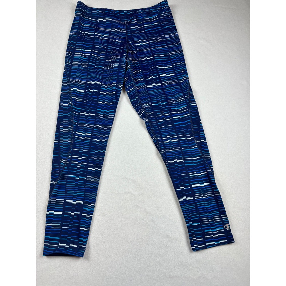 Champion PowerTrain Women's Leggings Blue Athletic Workout Pants‎ Size L